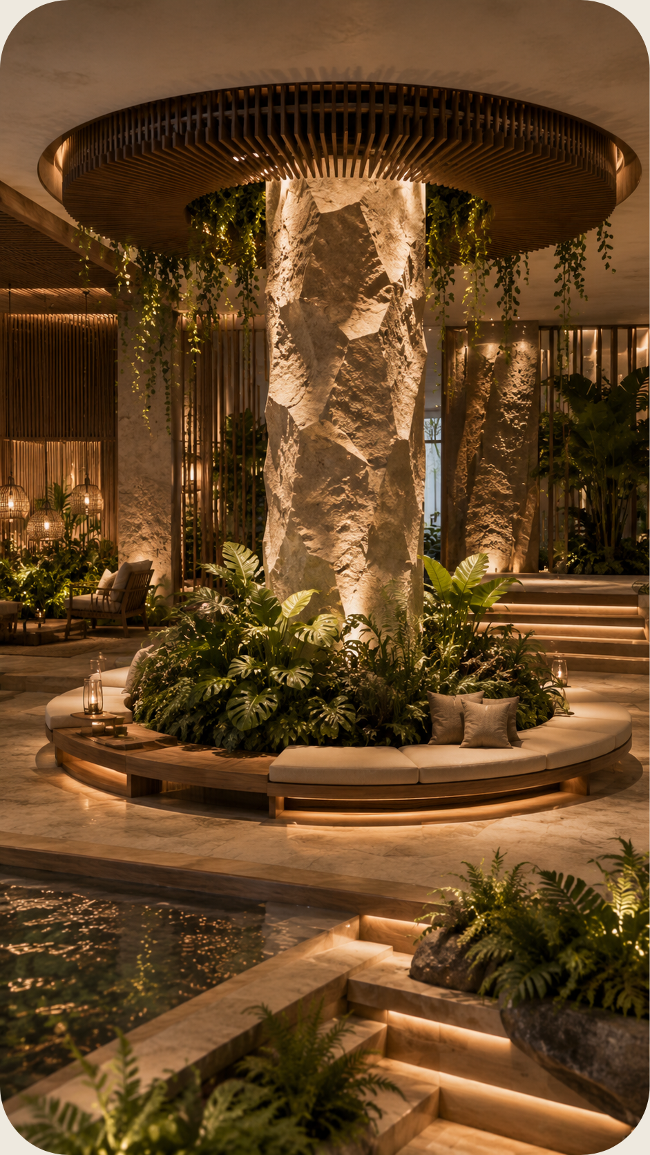 Arquitectura conectada visualmente con la naturaleza